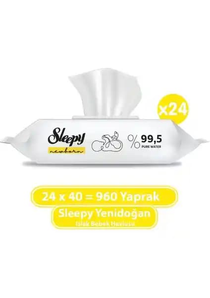 Sleepy Yenidoğan Islak Bebek Havlusu: Güvenli ve Doğal Bebek Temizlik Çözümü